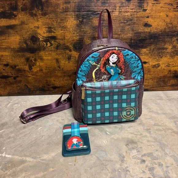 Danielle Nicole Purple and Teal Backpack - Picture 1 of 10